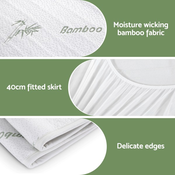 giselle electric blanket bamboo fabric double fitted heated pad underlay washable winter Bamboo fabric mattress protector with fitted skirt.