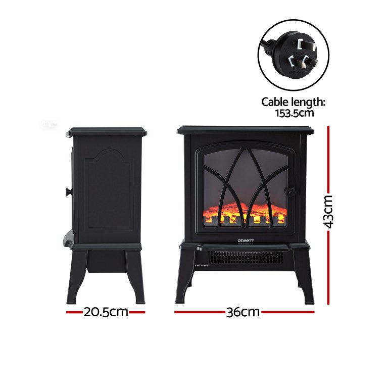devanti 2000w electric fireplace heater stove freestanding 3d flame effect indoor space heaters devanti 2000w electric fireplace heater stove freestanding 3d flame effect indoor space heaters