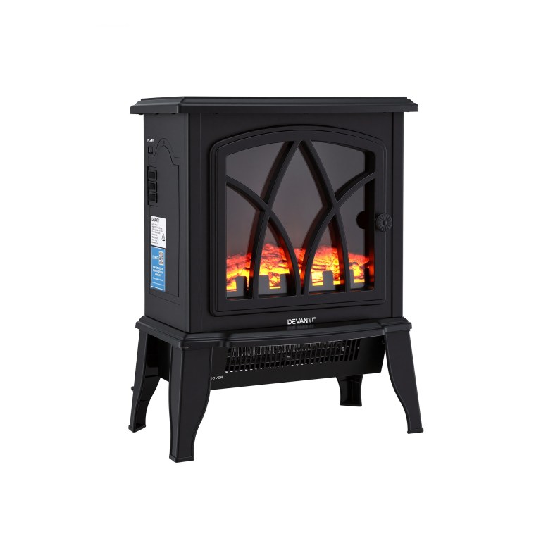 devanti 2000w electric fireplace heater stove freestanding 3d flame effect indoor space heaters devanti 2000w electric fireplace heater stove freestanding 3d flame effect indoor space heaters