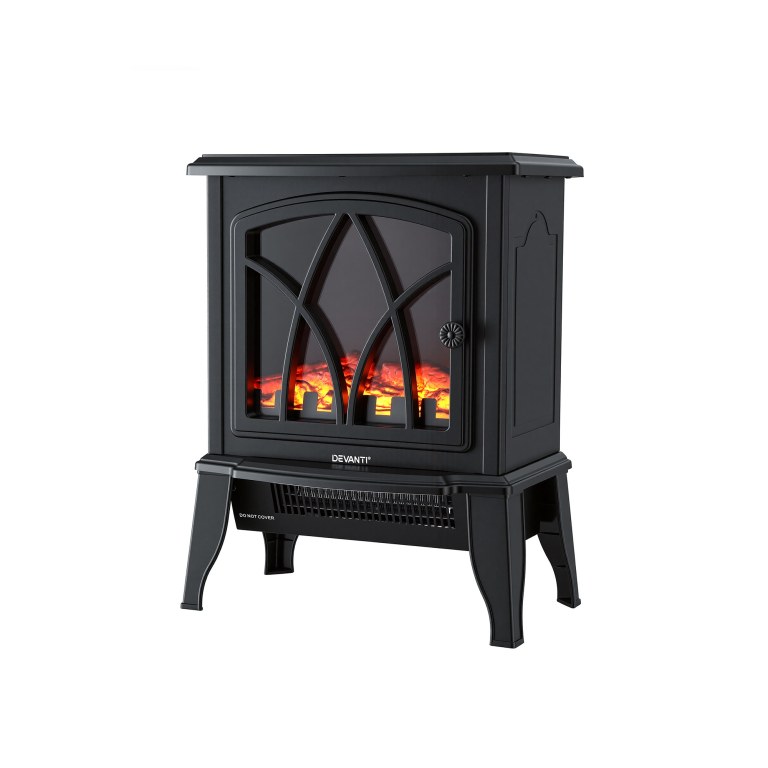 devanti 2000w electric fireplace heater stove freestanding 3d flame effect indoor space heaters devanti 2000w electric fireplace heater stove freestanding 3d flame effect indoor space heaters