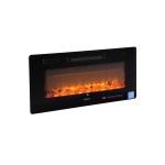 devanti electric fireplace fire heater wall mounted insert 3d flame 1800w remote control devanti electric fireplace fire heater wall mounted insert 3d flame 1800w remote control