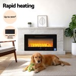 devanti electric fireplace fire heater wall mounted insert 3d flame 1800w remote control devanti electric fireplace fire heater wall mounted insert 3d flame 1800w remote control
