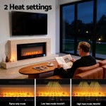 devanti electric fireplace fire heater wall mounted insert 3d flame 1800w remote control devanti electric fireplace fire heater wall mounted insert 3d flame 1800w remote control