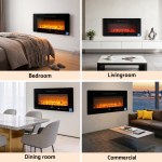 devanti electric fireplace fire heater wall mounted insert 3d flame 1800w remote control devanti electric fireplace fire heater wall mounted insert 3d flame 1800w remote control