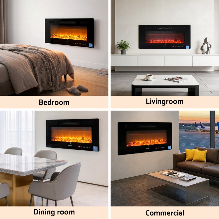 devanti electric fireplace fire heater wall mounted insert 3d flame 1800w remote control devanti electric fireplace fire heater wall mounted insert 3d flame 1800w remote control