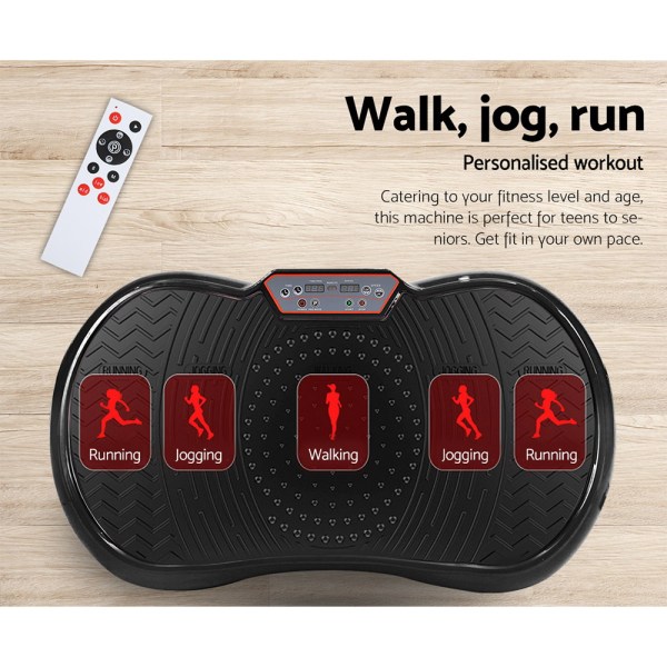 everfit vibration machine platform vibrator resistance rope home fitness black everfit vibration machine platform vibrator resistance rope home fitness black