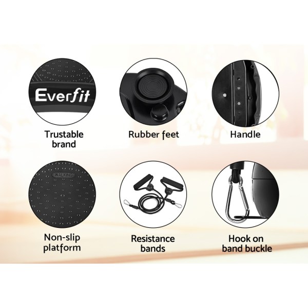 everfit vibration machine platform vibrator resistance rope home fitness black everfit vibration machine platform vibrator resistance rope home fitness black