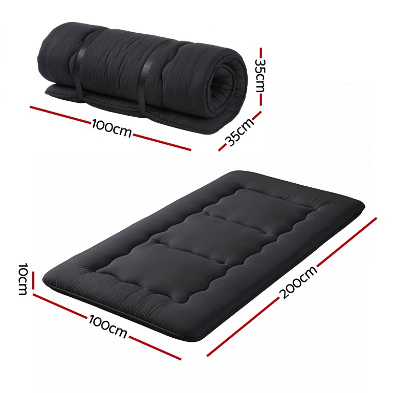 giselle bedding 10cm japanese floor mattress foldable futon mattress washable cover straps