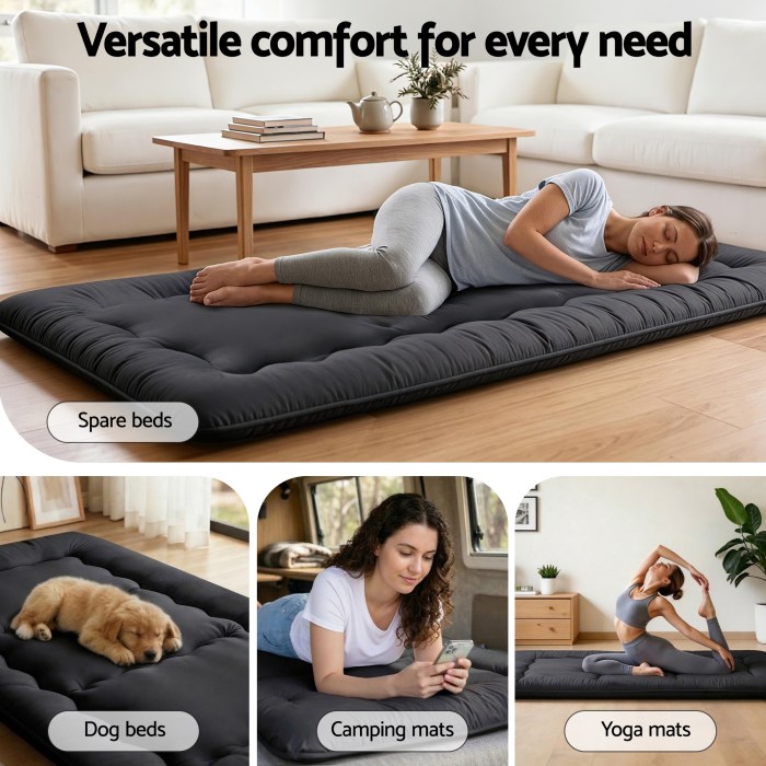 giselle bedding 10cm japanese floor mattress foldable futon mattress washable cover straps giselle bedding 10cm japanese floor mattress foldable futon mattress washable cover straps