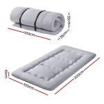 giselle bedding 10cm japanese floor mattress foldable futon mattress washable cover straps