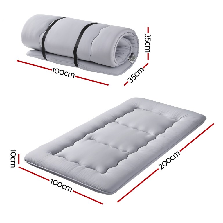 giselle bedding 10cm japanese floor mattress foldable futon mattress washable cover straps