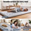 giselle bedding 10cm japanese floor mattress foldable futon mattress washable cover straps giselle bedding 10cm japanese floor mattress foldable futon mattress washable cover straps