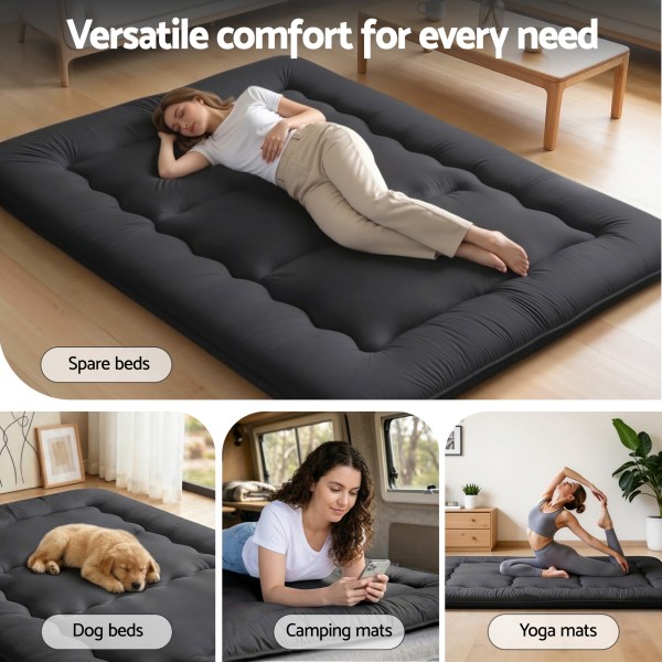 giselle bedding 10cm japanese floor mattress foldable futon mattress washable cover straps giselle bedding 10cm japanese floor mattress foldable futon mattress washable cover straps