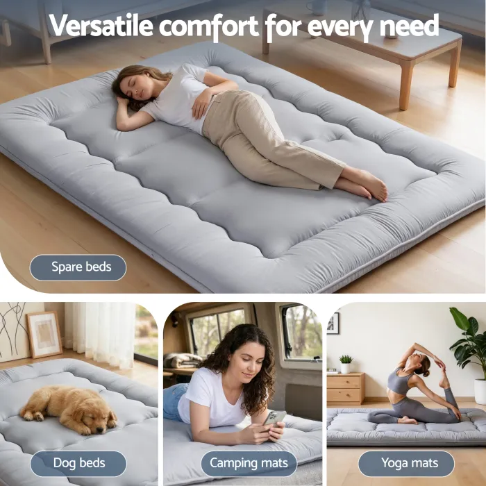 giselle bedding 10cm japanese floor mattress foldable futon mattress washable cover straps giselle bedding 10cm japanese floor mattress foldable futon mattress washable cover straps