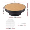 grillz fire pit table with lid deep fire bowl wood burning bbq grill for backyard camping patio picnic