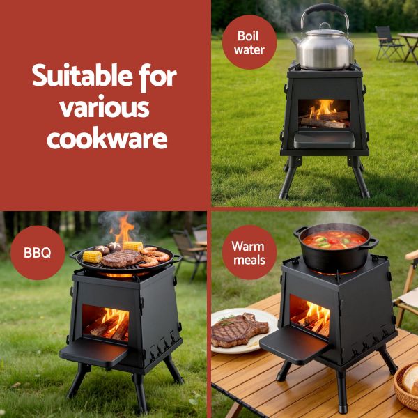 grillz fire pit bbq portable outdoor fireplace metal camping stove for boiling water, bbq, picnics grillz fire pit bbq portable outdoor fireplace metal camping stove for boiling water, bbq, picnics