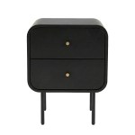 artiss bedside table 2 drawers side end table nightstand black artiss bedside table 2 drawers side end table nightstand black