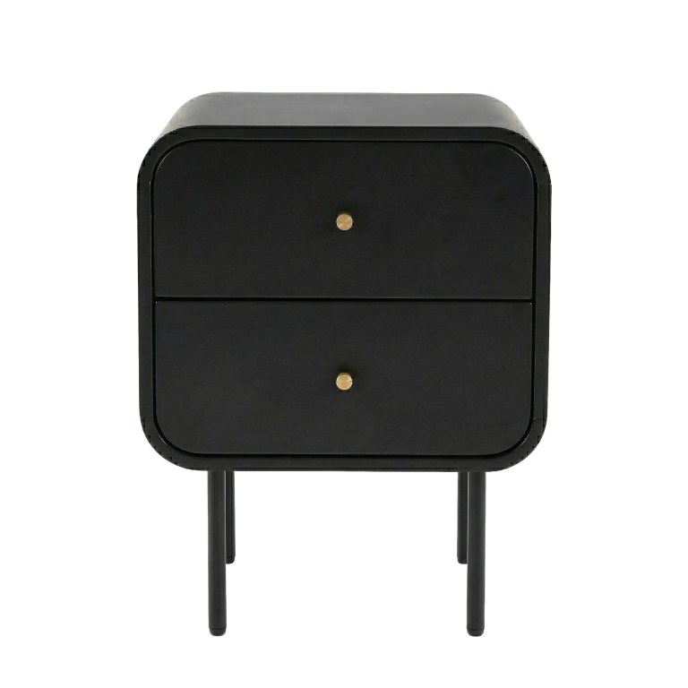 artiss bedside table 2 drawers side end table nightstand black artiss bedside table 2 drawers side end table nightstand black