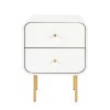 artiss bedside table 2 drawers side end table nightstand white artiss bedside table 2 drawers side end table nightstand white