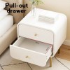 artiss bedside table 2 drawers side end table nightstand white artiss bedside table 2 drawers side end table nightstand white