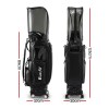 everfit golf cart bag rolling buggy club organiser synthetic leather black