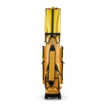 everfit golf cart bag rolling buggy club organiser synthetic leather yellow everfit golf cart bag rolling buggy club organiser synthetic leather yellow