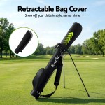 everfit golf stand bag lightweight sunday pitch and putt bag black everfit golf stand bag lightweight sunday pitch and putt bag black