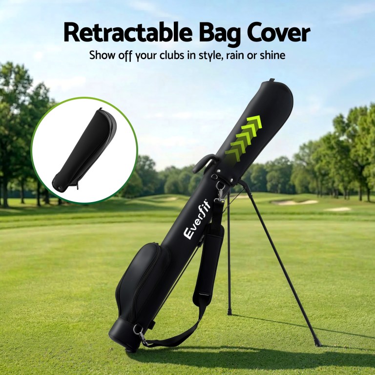 everfit golf stand bag lightweight sunday pitch and putt bag black everfit golf stand bag lightweight sunday pitch and putt bag black