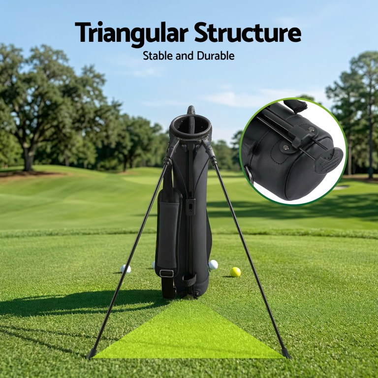 everfit golf stand bag lightweight sunday pitch and putt bag black everfit golf stand bag lightweight sunday pitch and putt bag black