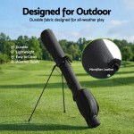everfit golf stand bag lightweight sunday pitch and putt bag black everfit golf stand bag lightweight sunday pitch and putt bag black