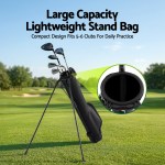 everfit golf stand bag lightweight sunday pitch and putt bag black everfit golf stand bag lightweight sunday pitch and putt bag black