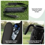 everfit golf stand bag lightweight sunday pitch and putt bag black everfit golf stand bag lightweight sunday pitch and putt bag black