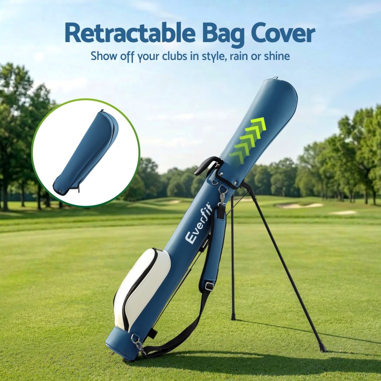 everfit golf stand bag lightweight sunday pitch and putt bag blue everfit golf stand bag lightweight sunday pitch and putt bag blue