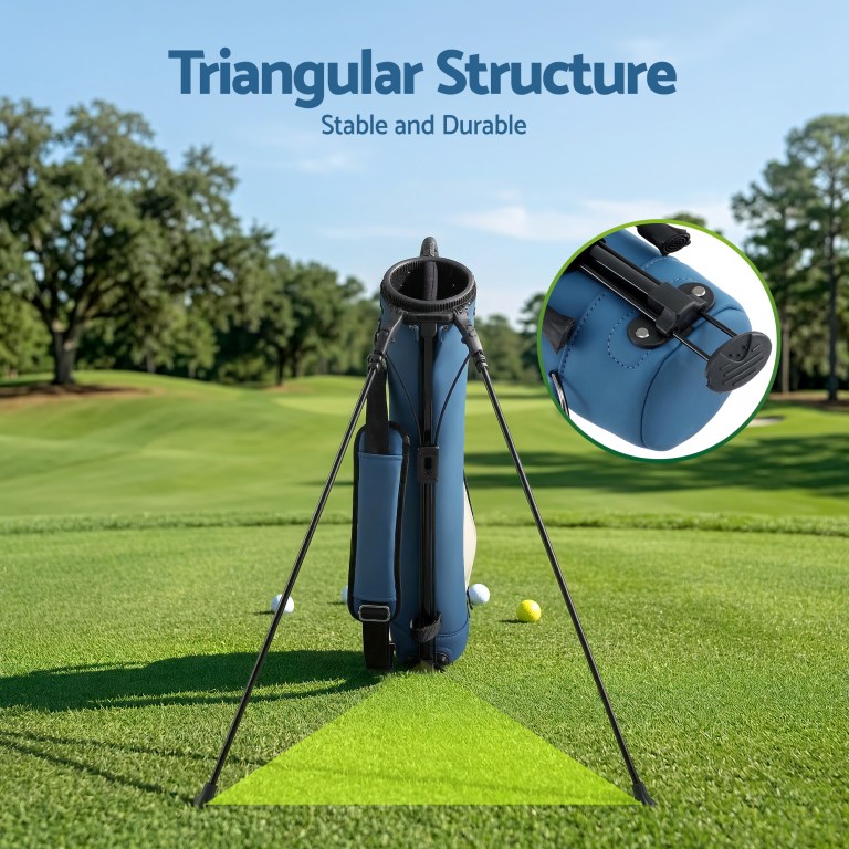 everfit golf stand bag lightweight sunday pitch and putt bag blue everfit golf stand bag lightweight sunday pitch and putt bag blue