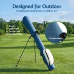 everfit golf stand bag lightweight sunday pitch and putt bag blue everfit golf stand bag lightweight sunday pitch and putt bag blue