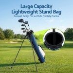 everfit golf stand bag lightweight sunday pitch and putt bag blue everfit golf stand bag lightweight sunday pitch and putt bag blue