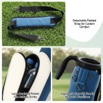 everfit golf stand bag lightweight sunday pitch and putt bag blue everfit golf stand bag lightweight sunday pitch and putt bag blue