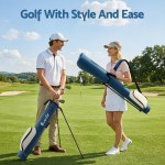 everfit golf stand bag lightweight sunday pitch and putt bag blue everfit golf stand bag lightweight sunday pitch and putt bag blue