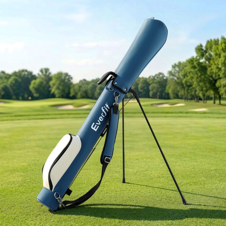 everfit golf stand bag lightweight sunday pitch and putt bag blue everfit golf stand bag lightweight sunday pitch and putt bag blue