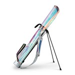 everfit golf stand bag lightweight sunday pitch and putt bag holographic