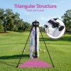 everfit golf stand bag lightweight sunday pitch and putt bag holographic