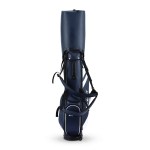 everfit golf stand bag lightweight carry bag dual strap club divider blue