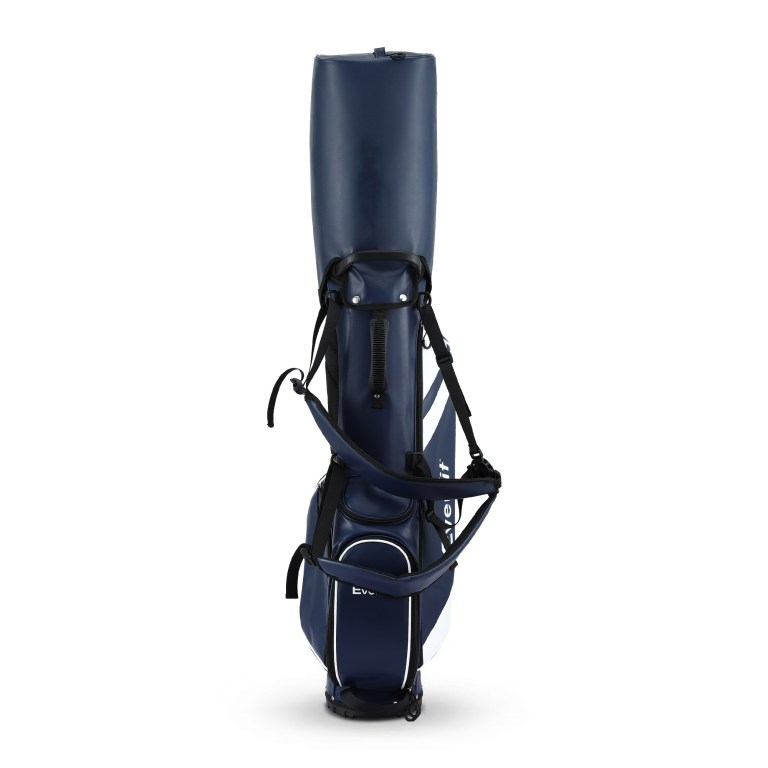 everfit golf stand bag lightweight carry bag dual strap club divider blue