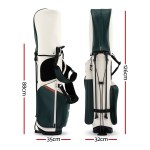 everfit golf stand bag lightweight carry bag dual strap club divider