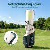 everfit golf stand bag lightweight carry bag dual strap club divider