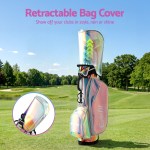 everfit golf stand bag lightweight carry bag dual strap club divider holographic everfit golf stand bag lightweight carry bag dual strap club divider holographic