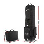everfit golf travel bag flight cover foldable soft case wheels black everfit golf travel bag flight cover foldable soft case wheels black