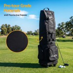 everfit golf travel bag flight cover foldable soft case wheels black everfit golf travel bag flight cover foldable soft case wheels black
