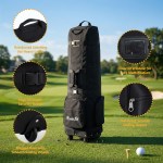 everfit golf travel bag flight cover foldable soft case wheels black everfit golf travel bag flight cover foldable soft case wheels black