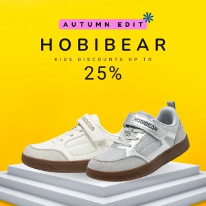 Kids' shoes discounts up to 25% off.